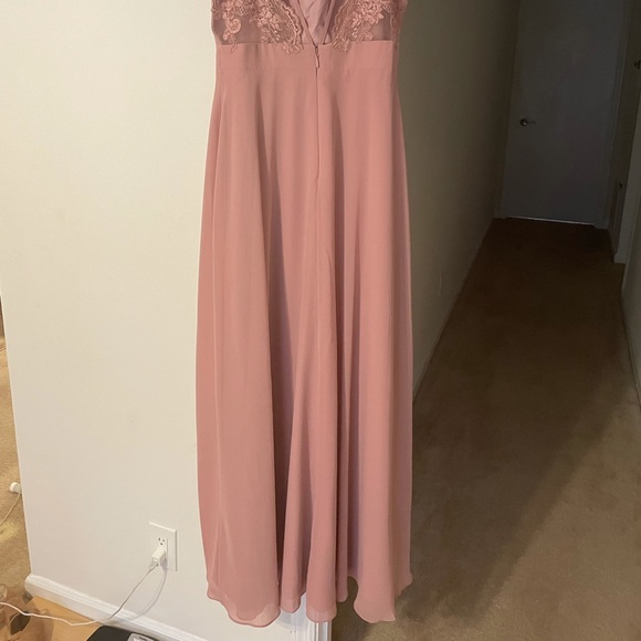 Azazie Dusty Rose Size 10 - Picture 4 of 8